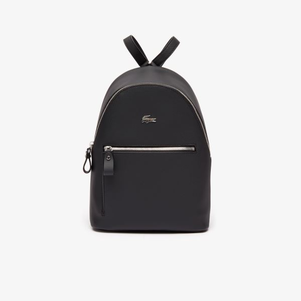 Lacoste Daily Classic Coated Piqué Canvas Backpack - Batoh Dámské Černé | CZ-Z572gZ